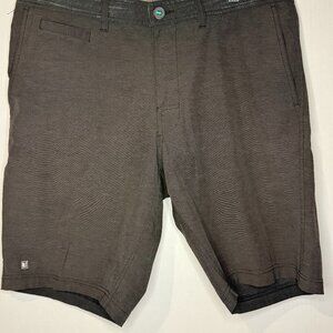 LINKSOUL Mens Solid Boardwalker Short – Black, Size 34